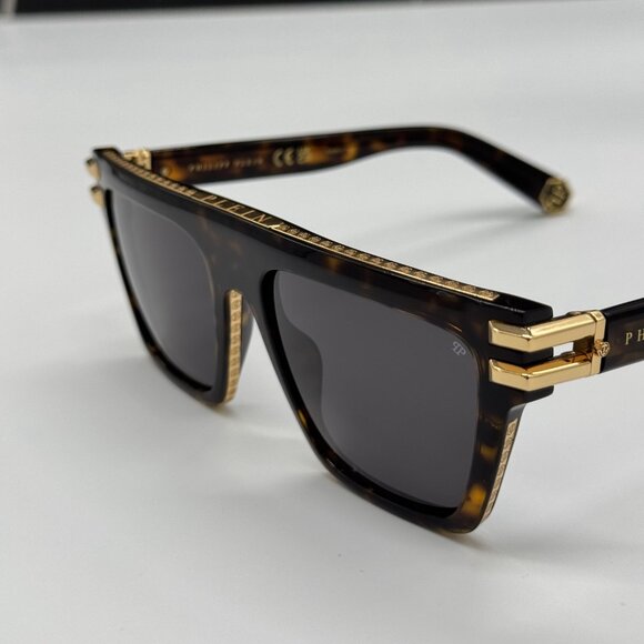 NEW SPP108M 0722 PHILIPP PLEIN ICON HAVANA UNISEX SUNGLASSES - Picture 9 of 13